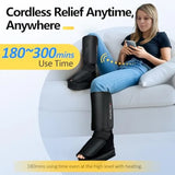 Cordless Foot and Calf Massager with Heat, Birthday Gift for Men Women