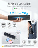 Portable Printers Wireless for Travel, MT610Pro Bluetooth Inkless Thermal Printer Support 8.5" X 11" US Letter