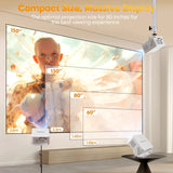 400ANSI WiFi6 Projector Support 8K Full HD Home Outdoor Cinema HY300