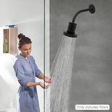 Filtered Shower Head NSF-177, KDF-55 Activated Carbon Calcium Sulfite, Removes