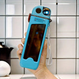 1pc, square water bottle, 12oz （350ml）， leak proof water cup