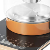 1.8L Electric Glass Tea Kettle with Infuser & Steamer Rack, 110V US Plug 18-in-1 Smart Tea Maker