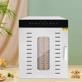 20-Trays Stainless Steel Food Dryer,110V Silver Rectangular Food Dehydrator 46*40*60cm