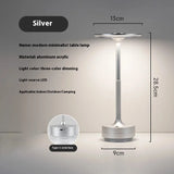 USB Touch Dimming Metal Recharge LED Table Lamps For Restaurant