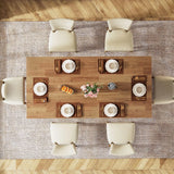 Tribesigns 63-inch Dining Table for 4-6, Farmhouse Kitchen Table with Large Tabletop