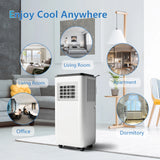 8000 BTU Portable Air Conditioner 3-In-1 Remote Control for Home Office