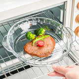 Glass Baking Dish Set 2-Pack (7"/8"), Round Pie Bakeware with Handles