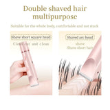 Dual-Head Rechargeable Electric Epilator for Women Intimate Grooming Body Hair Removal