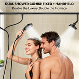 Tandem Shower Head For Couples, Dual Shower Head with Handheld, High Pressure Double Shower Heads