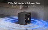 ULTIMEA Skywave Series 5.1.4ch Professional Soundbar with 8" Subwoofer  Rear Speakers