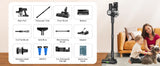 Cordless Stick Vacuum Cleaner, 55Kpa/55Mins Vacuum Cleaners for Home