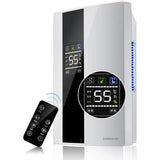 Remote Intelligent Dehumidifier with 2.2L/0.58 Gallons Water Tank for Home