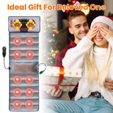 Electric Massage Mat Multifunctional Full Body Massager W/ Heating Kneading