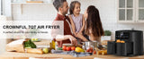 CROWNFUL Air Fryer 7L Touch-screen Display Air Fryer Oven with 8 Cooking Programs
