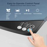 Portable washing machine for apartments, camping, RVs, dorms: 7.7lbs capacity, compact full-automatic