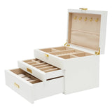 3 Tier Jewelry Box, Jewelry Storage, Pull Out Drawer for Earring Ring