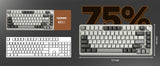 YUNZII B75 PRO 82-Key Wireless Mechanical Gaming Keyboard