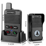 Wireless Voice Duplex Intercom Doorbell 500M Hand Free Two Way Wireless Doorbell
