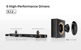 ULTIMEA 3.1.2ch 300W Dolby Atmos Soundbar, with 5.25'' Wired Subwoofer