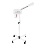 800W 110V Facial Steamer Floor Standing 750ml Tank 42°C Warm Steam with 360° Wheels