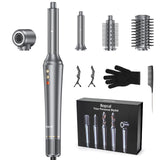 Bopcal 5 In 1 Hair Dryer Hot Air Comb Electric Hair Curling Iron 1200W High Speed Blower Multifunctional