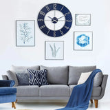 Activity priceBlue Steel Oversize Wall Clock |Model C4809, 27" Diameter