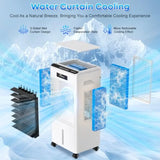 Evaporative Cooler with 8L Tank, 3-in-1 Cooling Fan, 3 Modes 3 Speeds
