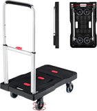 Folding Hand Truck Platform Truck 330 Lbs Heavy Duty Dolly Cart with Wheels