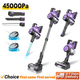 INSE S10 Cordless Vacuum Cleaner 45Kpa, 6-in-1 Up to 50Min for Carpet Pet