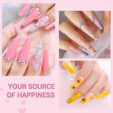 Acrylic Nail Kit – Nails Kit Acrylic Set with Nail Drill Brushes Gel Polish Clear Nails Tips Nail Art Tools Nail Stuff