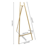 118CM Large Wood Tripod Gold Foldable Artist Easel Floor Stand