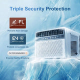 12000 BTU U Shaped Window Air Conditioner Cools up to 550 Sq. Ft, Quiet