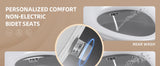 AQUATIZ Elongated Bidet Toilet Seat with Soft Close, Non-Electric Bidet Toilet Seat with Self
