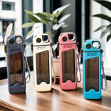 1pc, square water bottle, 12oz （350ml）， leak proof water cup