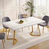 Tribesigns 63-Inch Rectangular Dining Table for 4 to 6, Modern Kitchen Table