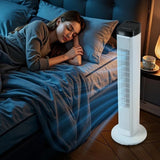 Tower Fan, 22 ft/s for Indoors with 3 Speeds, 4 Modes, 12H Timer, Portable