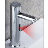 Auto Sensor Kitchen Faucet Hands-free Sink Mixer Durable Alloy Touchless Faucet for Bathroom Basin Public Area