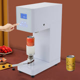 110V Beverage Seal Machine  Semi-Automatic Milk Tea Drink Bottle Sealer  Cans Seamer