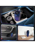 Car Trash Can With Lid Compact Portable Garbage Bin For Car