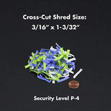 Office paper/CD/credit card shredder with anti-jam feature, metal housing