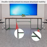 8ft Large Conference Table with Grommet, Stability Features, Ideal for Meetings