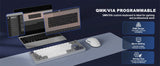 YUNZII AL68 Silver Wireless Custom Mechanical Keyboard