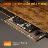 63x24 Inches Electric Standing Desk with Keyboard Tray, Height Adjustable Stand up Desk