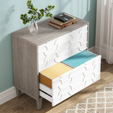 Tribesigns 2-Drawer File Cabinet, Lateral Filing Cabinet for A4/Letter/Legal Size, Office Storage Cabinet