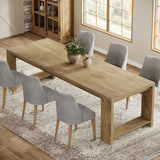 Tribesigns 86.61-Inch Dining Table for 6-8 People, Modern Narrow Long Kitchen Table