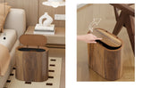 1pc Trash Can - 3.7 Gallon Dual Barrel, Odor Resistant, Easy To Clean, Rust Resistant, Ideal For Bathrooms, Kitchens