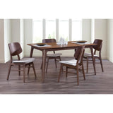 60-inch Rectangular Walnut Dining Table, Customizable