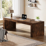 Tribesigns 79-Inch Extra Long Desk, Two Person Double Desk for Home Office