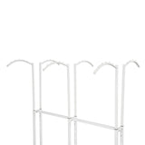 Clothing Display Rack with Wheels 6 Arms, Adjustable Height Clothes Rack 331lbs, 6 Casters