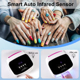 UV Nail Lamp, Professional Cordless UV LED Lamp For Nails 66Pcs Lamp Beads Automatic